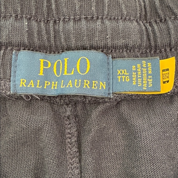 Polo Ralph Lauren 6 Inch Logo Jersey Shorts Navy Collegiate Print Logo Size XXL - Picture 2 of 10